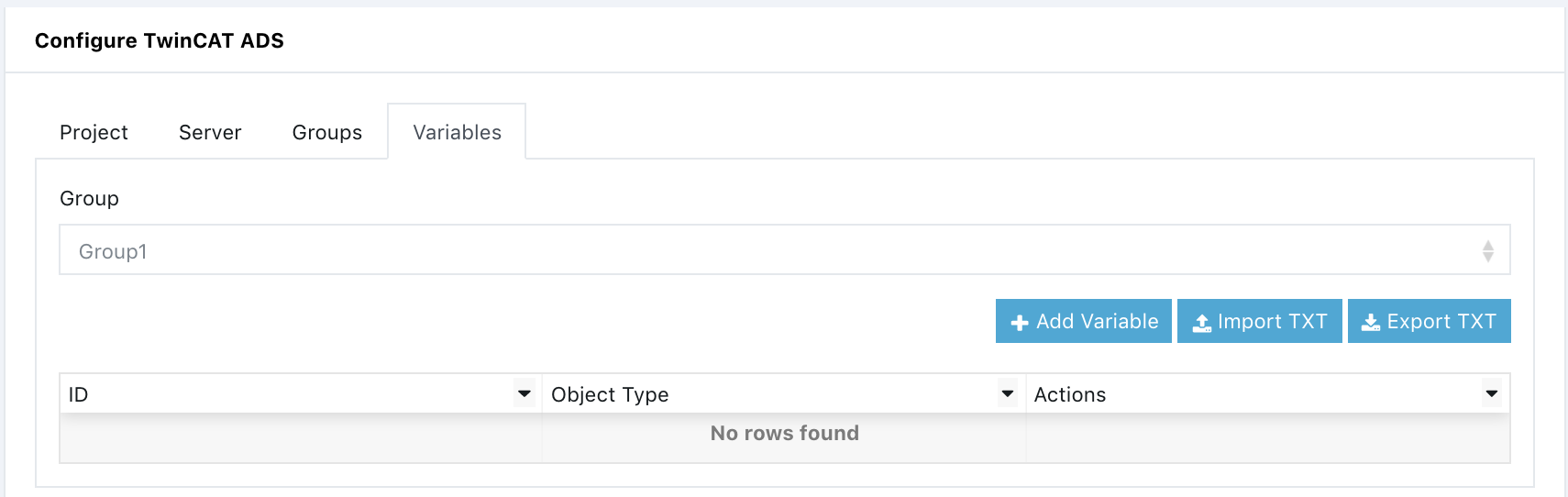 Add variables