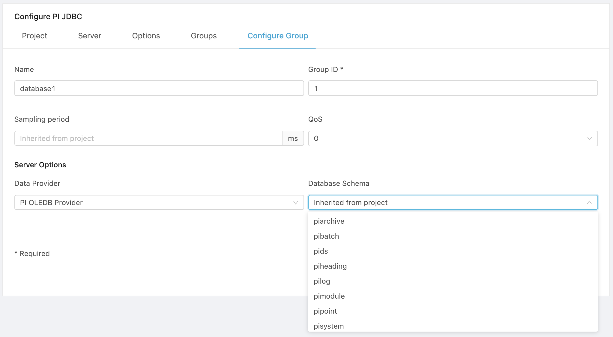 group schema