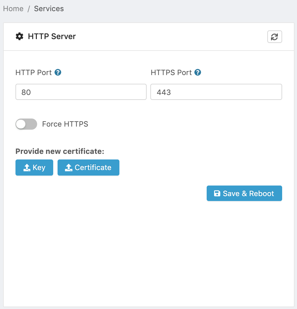 HTTP Configuration