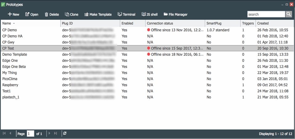 Prototype Management Console