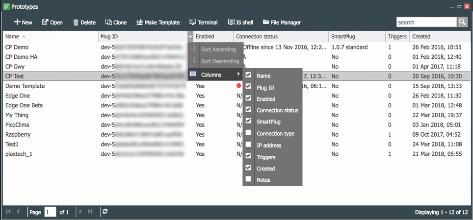 Prototype Management Console